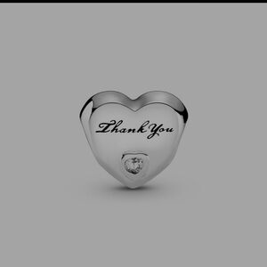 Pandora Heart Charm with Stone